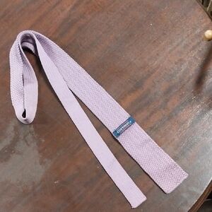 Vintage Lavender Cottonit Rooster Cotton Lisle Knit Tie